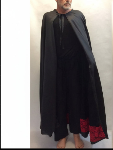 Capa de Exu 7 Capas - Roupas de Umbanda Terreiro Gira Esquerda Cerimonial Pai de Santo Sacerdote