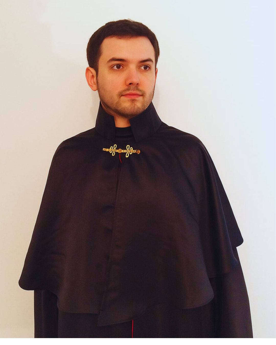 Capa de Exu 7 Encruzilhadas Roupas de Umbanda Terreiro Gira Esquerda Cambone Medium Sacerdote