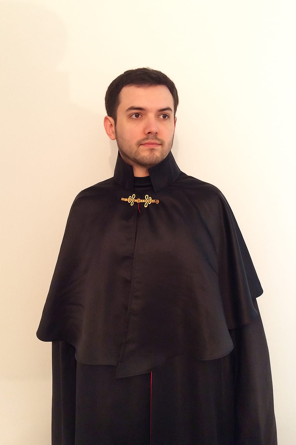 Capa de Exu 7 Encruzilhadas Roupas de Umbanda Terreiro Gira Esquerda Cambone Medium Sacerdote