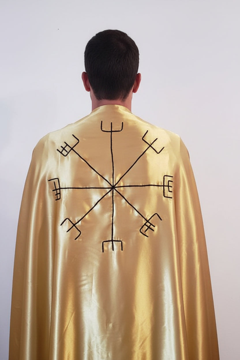 Capa de Exu do Ouro Roupas de Umbanda Terreiro Gira Esquerda Desenvolvimento Mediúnico Sacerdote