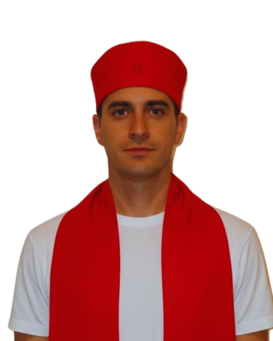 Conjunto de Estola e Filá Masculino do Pai Xangô Umbanda Terreiro Desenvolvimento Mediúnico Sacerdotal Sacerdote