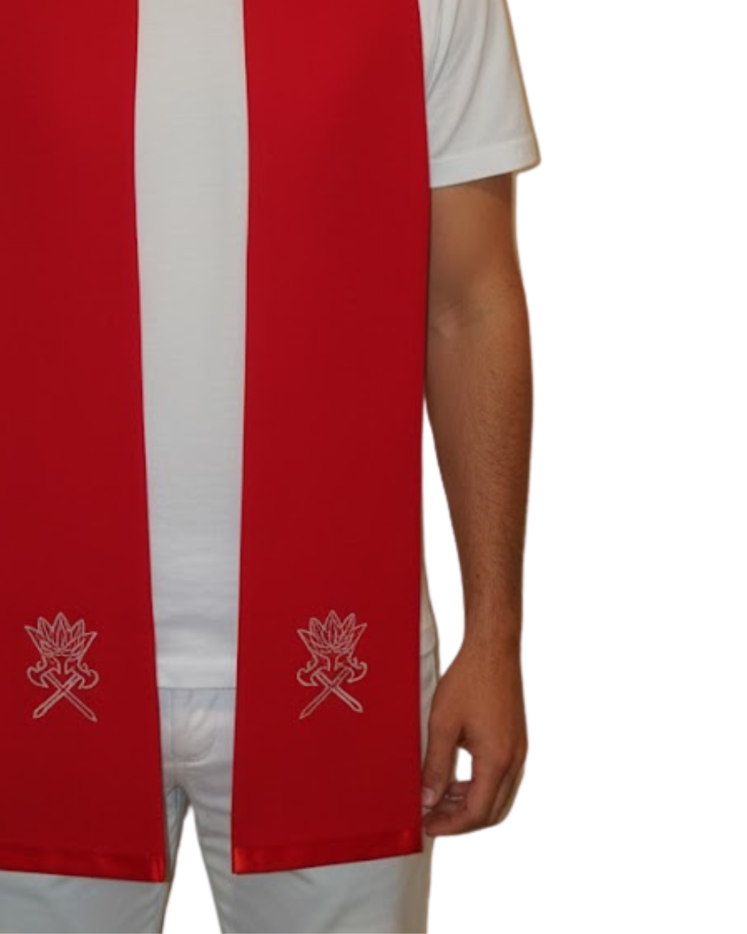 Conjunto de Estola e Filá Masculino do Pai Xangô Umbanda Terreiro Desenvolvimento Mediúnico Sacerdotal Sacerdote