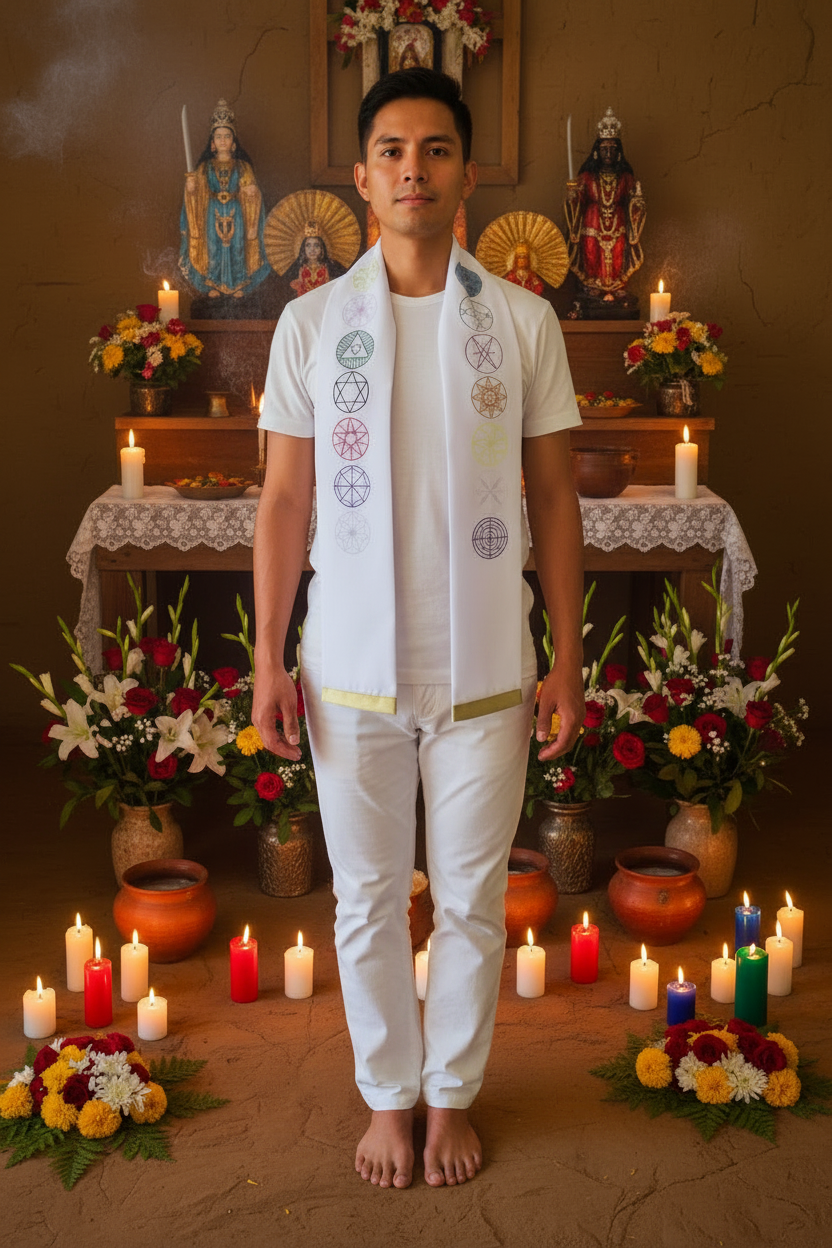 Estola Tronos Borda Dourada
