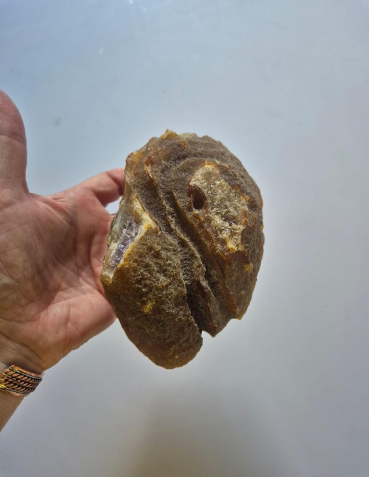 Geodo Natural de Ágata Roxa Premium 884 g – Pedra do Trono da Evolução de Pai Obaluaiê e Mãe Nanã