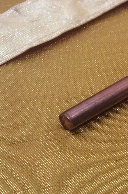 Haste de Cobre Roupas Umbanda Axê Magia Divina 7 Pedras Sagradas Terreiro Gira