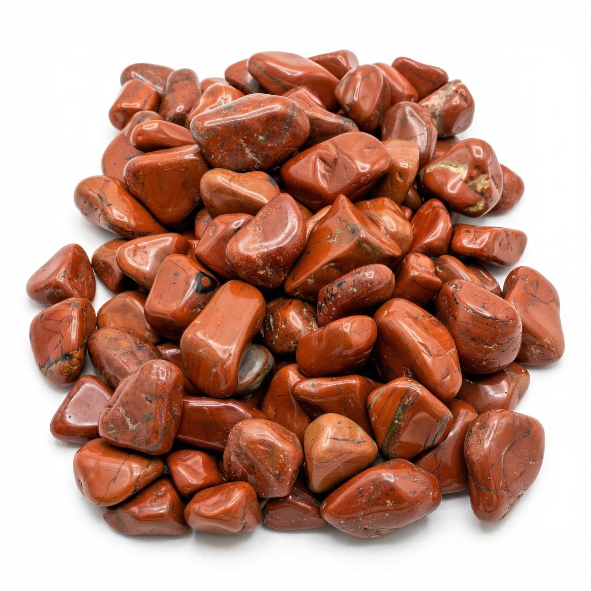 Jaspe Vermelho Pedra Natural - Pedra de Pombagira Trono dos Abismos - Magnetismo e Firmeza Espiritual - Roupas do Axê