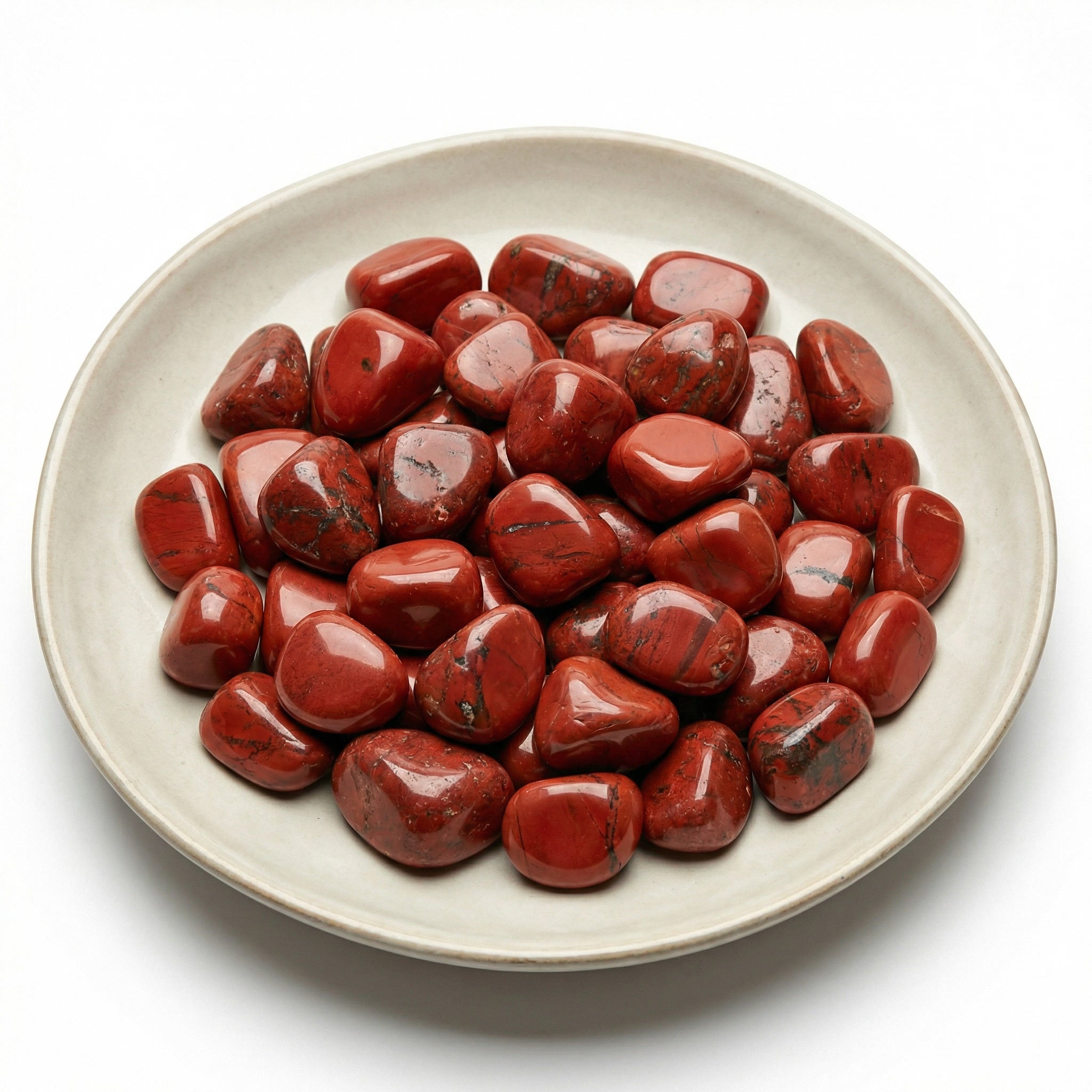 Jaspe Vermelho Pedra Natural - Pedra de Pombagira Trono dos Abismos - Magnetismo e Firmeza Espiritual - Roupas do Axê