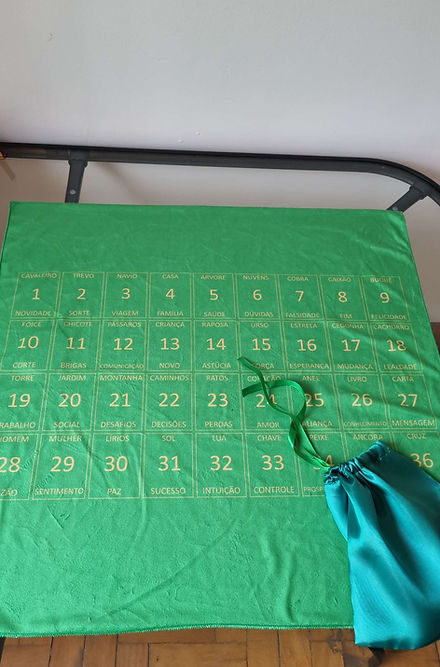 Lenormand Pano de Baralho Cigano Roupas Umbanda Axê Optcha Colorido Oraculo Adivinação