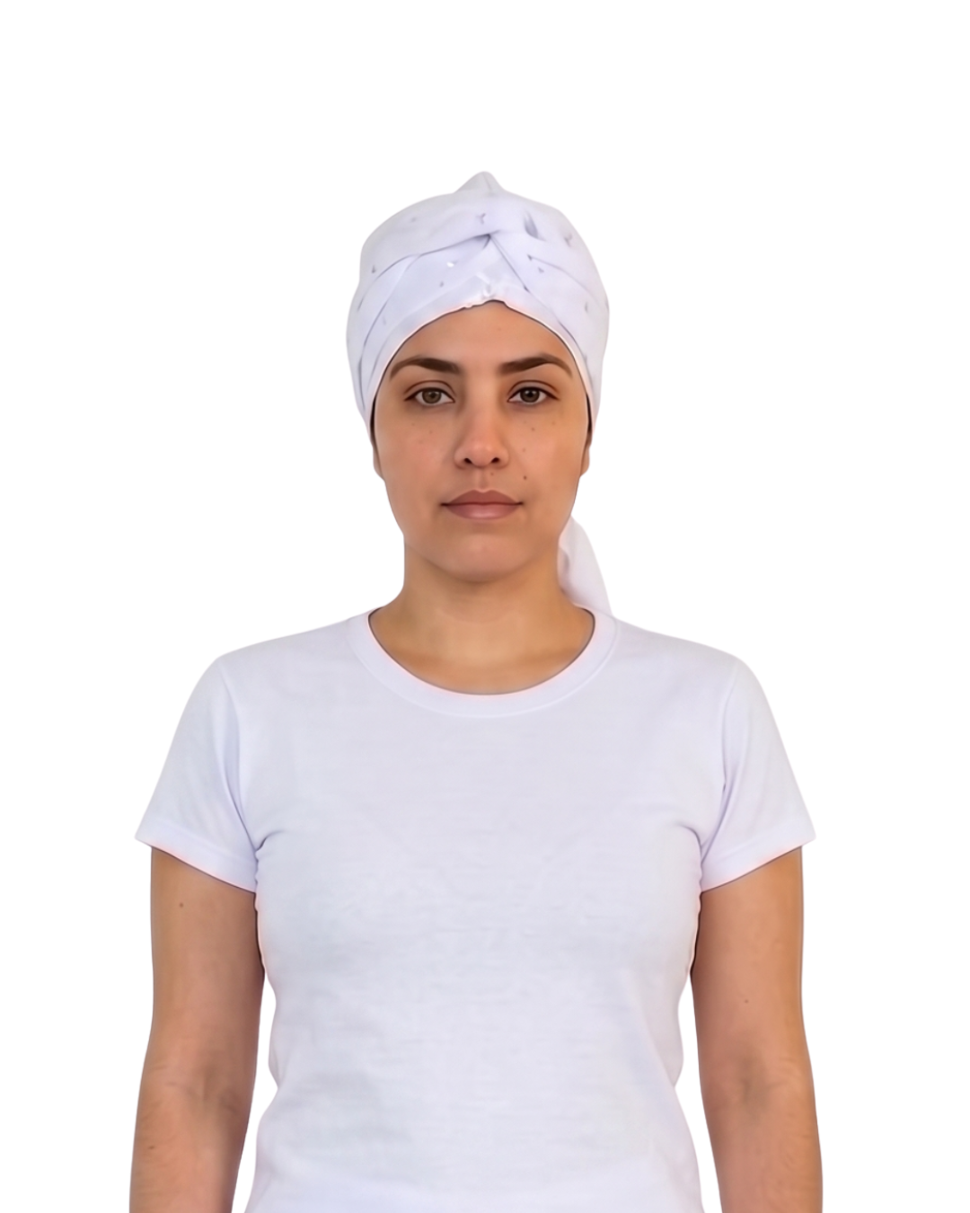 Pano de Cabeça Feminino tecido Laise Umbanda