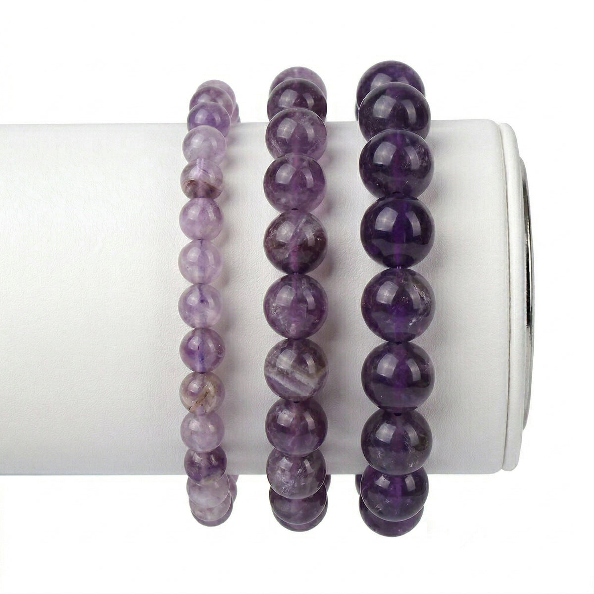 Pulseira de Ametista Natural – Trono da Evolução - Pai Obaluaiê -Proteção e Elevação Espiritual |Roupas de Umbanda