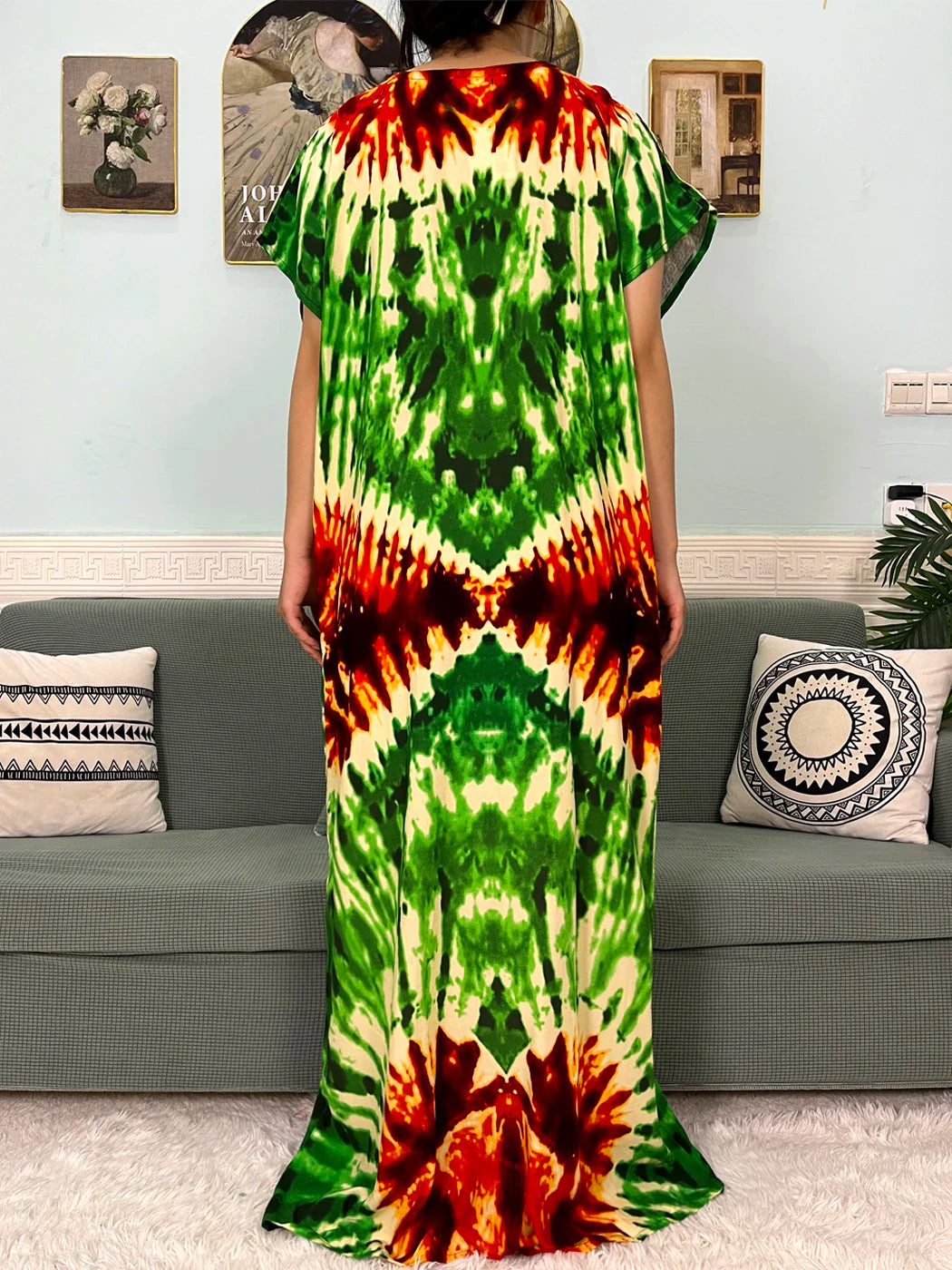 2024 algodão muçulmano abayas para mulheres apliques impresso caftan marroquino femme robe boubou africano islam vestidos com lenço