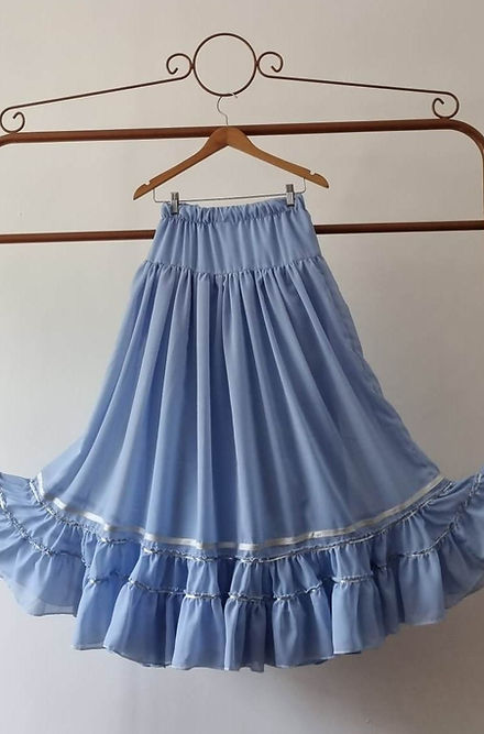 Saia da Mãe Yemanjâ Roupas Umbanda Axê Terreiro Gira Rainha Do Mar Medium Sacerdote