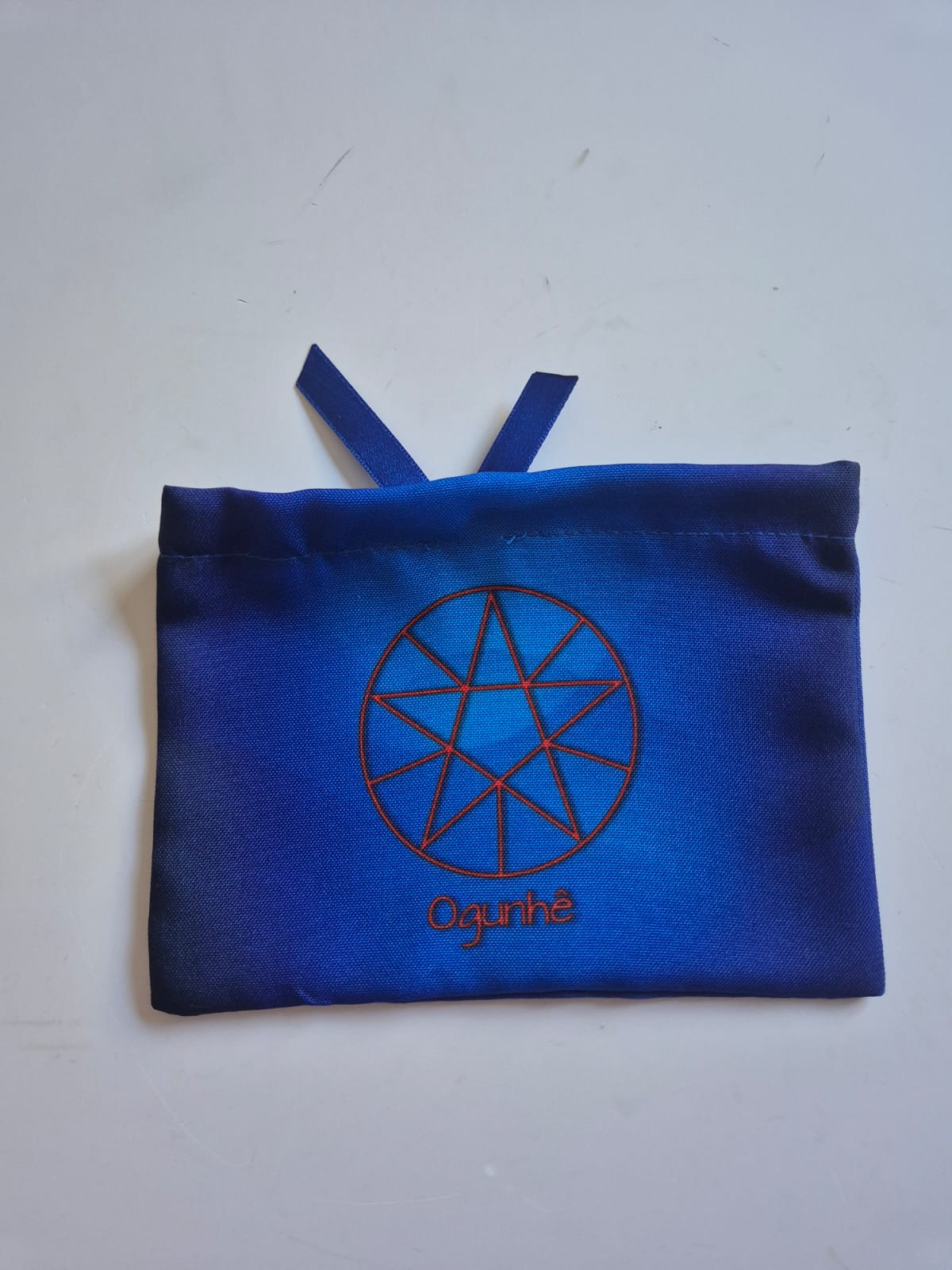 Saquinho porta Guias com Estampa Digital Mandala do Trono Sagrado Umbanda Terreiro Guia Espiritual Orixá Sacerdócio Desenvolvimento Mediúnico