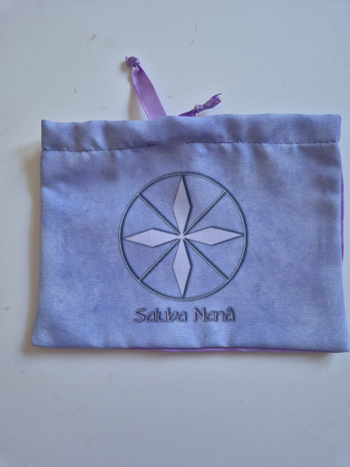 Saquinho porta Guias com Estampa Digital Mandala do Trono Sagrado Umbanda Terreiro Guia Espiritual Orixá Sacerdócio Desenvolvimento Mediúnico