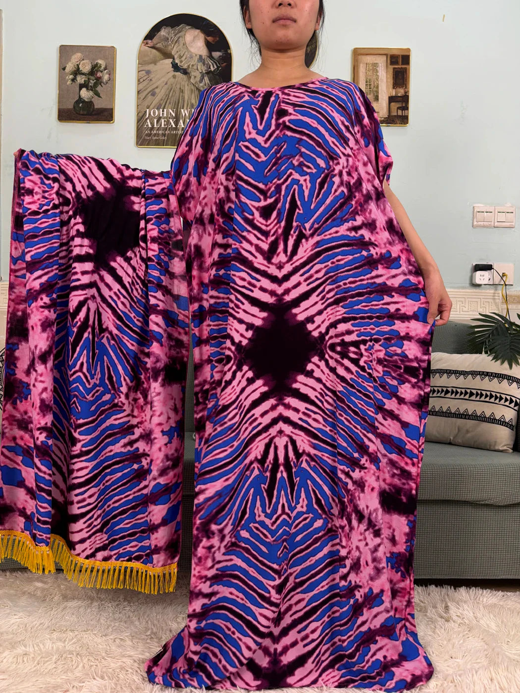 Vestidos de algodão africano para mulheres impresso solto femme robe boubou 2025 nova moda abayas conjuntos com 160x80cm lenço de renda