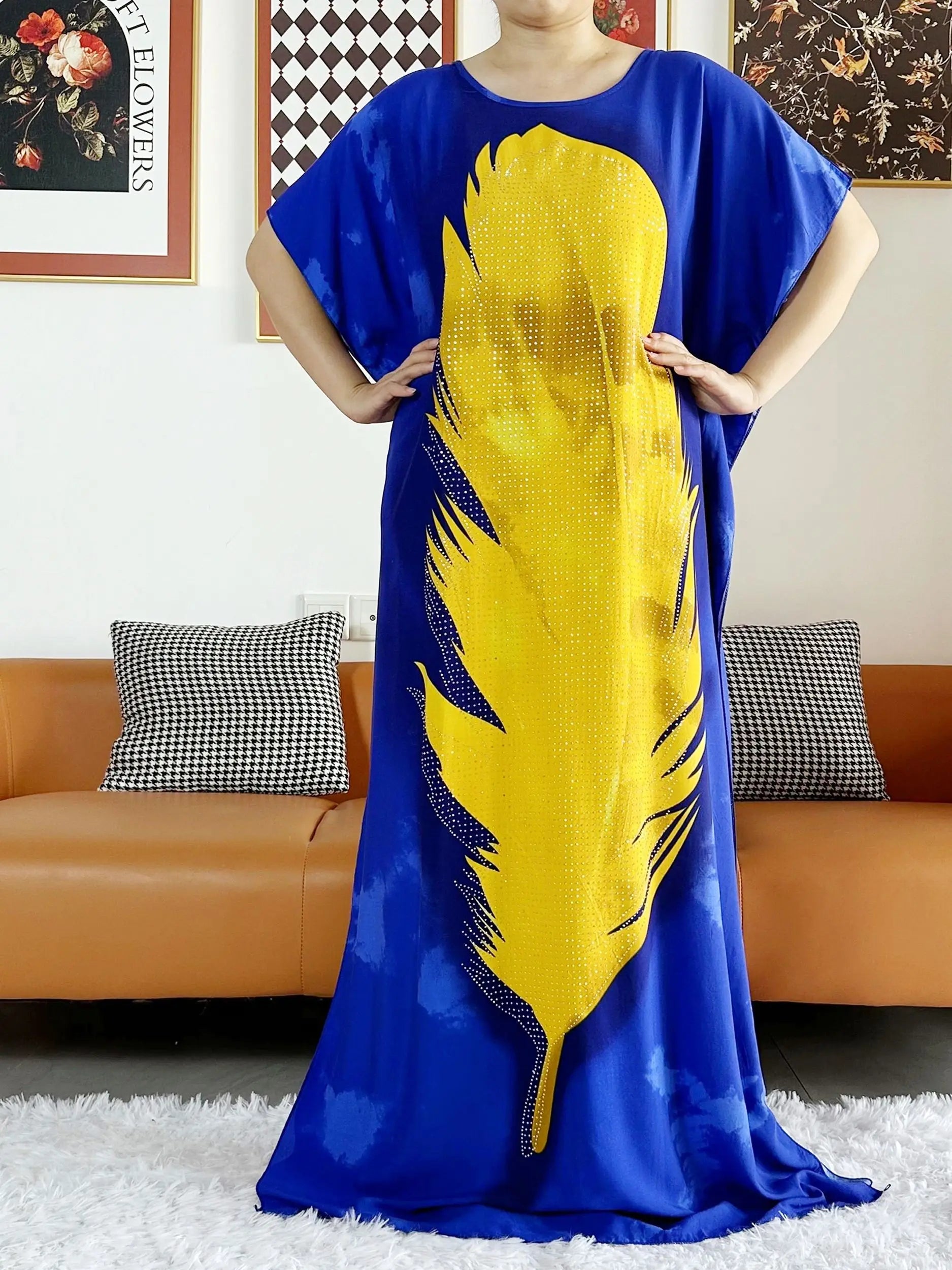 2025 vestido de festa feminino africano grande cachecol borlas algodão impresso solto floral boubou maxi islam feminino manga curta abaya