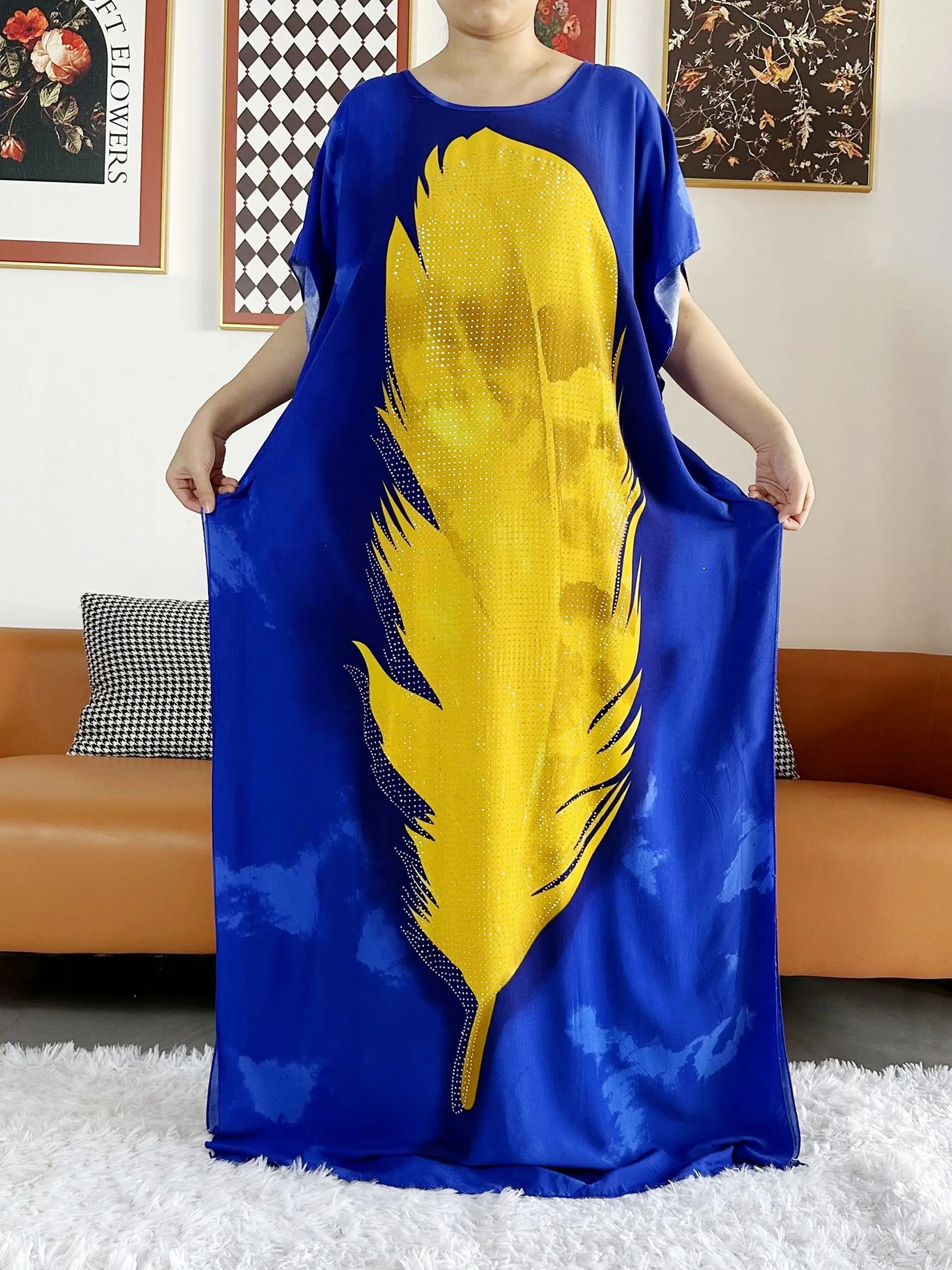 2025 vestido de festa feminino africano grande cachecol borlas algodão impresso solto floral boubou maxi islam feminino manga curta abaya