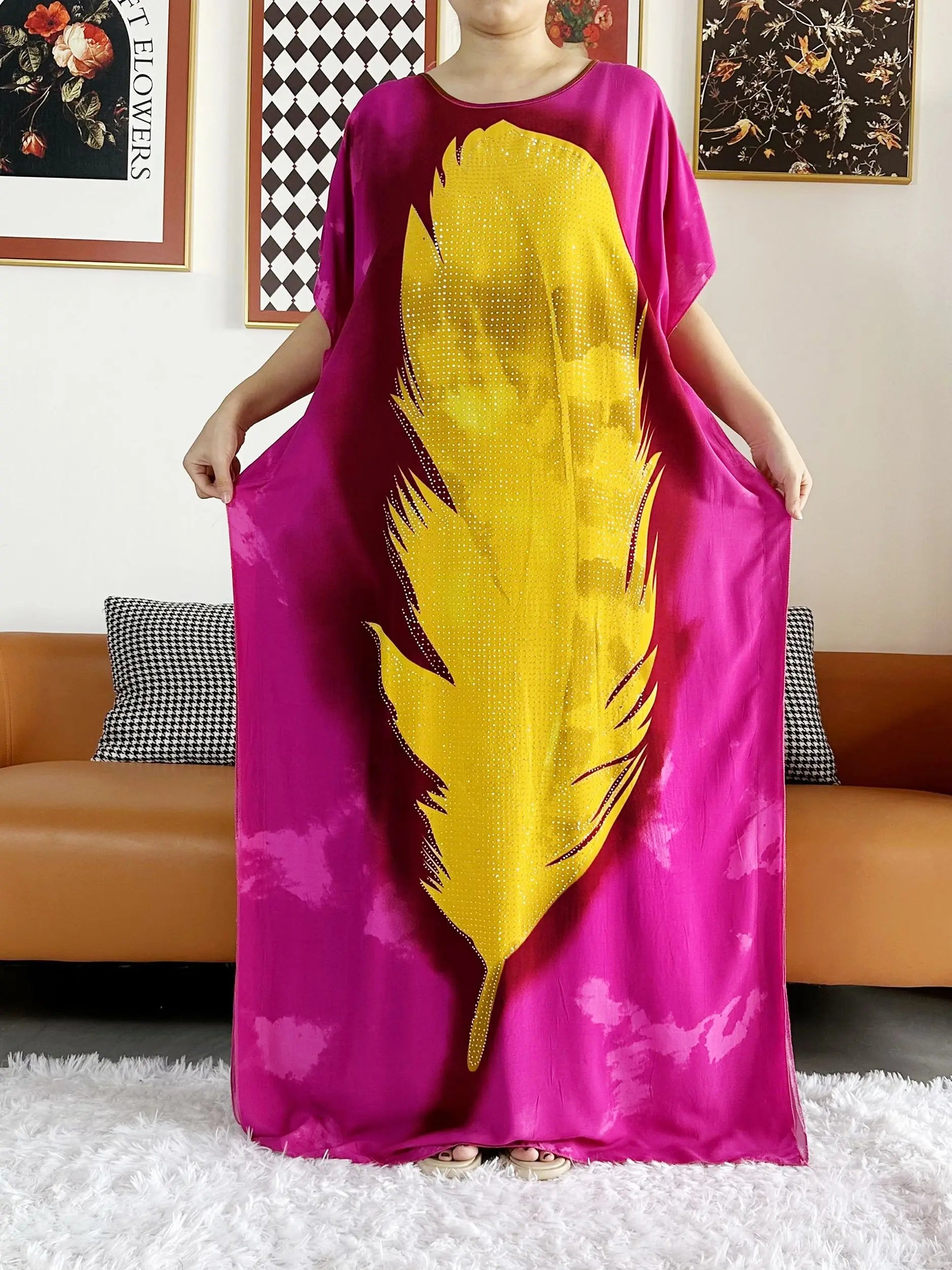 2025 vestido de festa feminino africano grande cachecol borlas algodão impresso solto floral boubou maxi islam feminino manga curta abaya