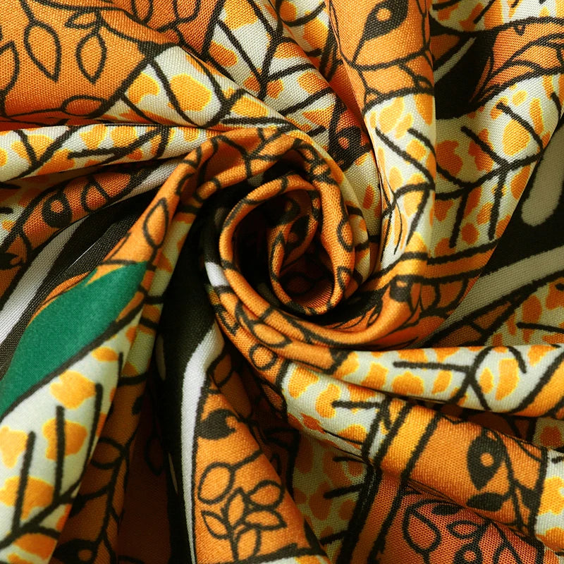 Vestido Feminino Abaya Longo Vintage Estampa Digital Algodão Manga Bufante Religioso Ceremônia Yoruba