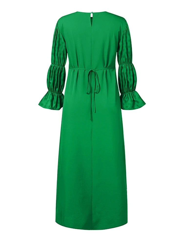 Vestido Feminino Elegante Abaya - Estilo Africano - Manga Bufante -Ceremônia Religiosa - Yoruba