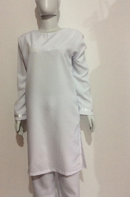 Bata Branca Cumprida Unissex Umbanda Sacerdocio Medium Desenvolvimento Mediunico Sacerdotiza