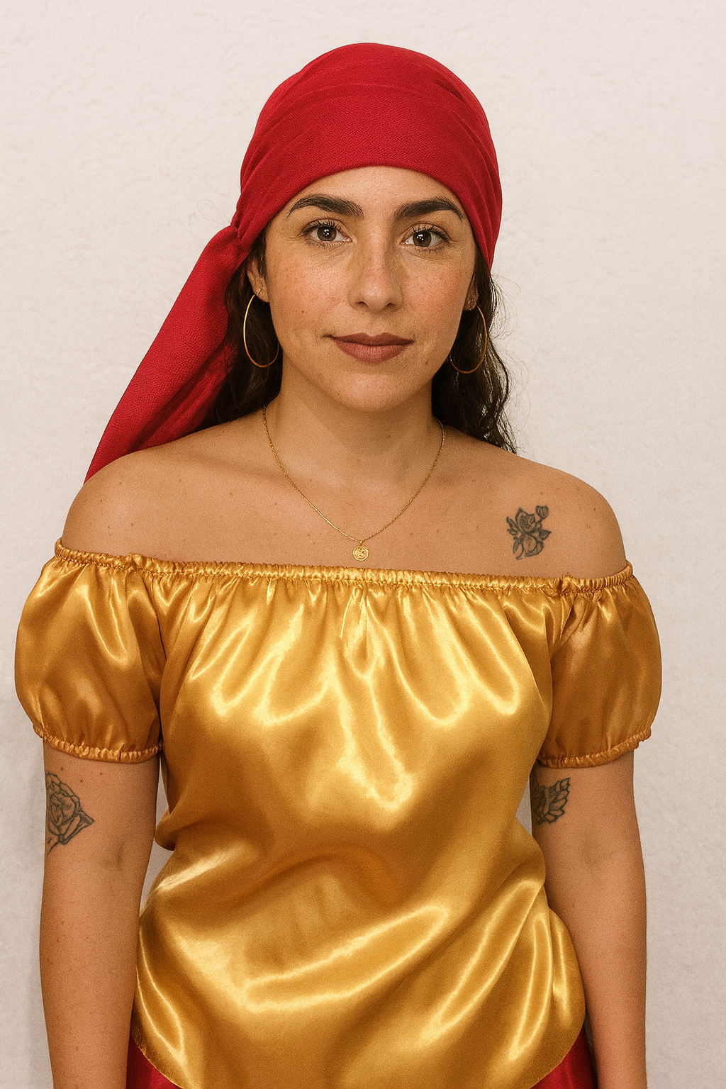 Blusa Feminina Cigana Dourada Umbanda Terreiro Roupas Religiosas Desenvolvimento Mediúnico