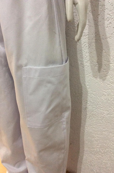 Calça Cargo Unissex Algodão Desenvolvimento Médiunico Uniformes Umbanda Roupa Branca 