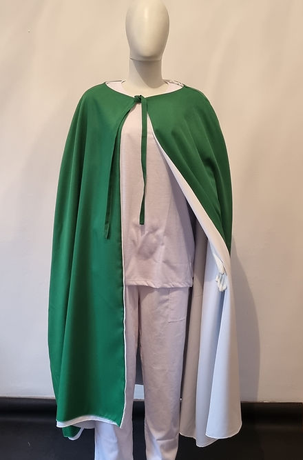 Capa Curta das 7 Vestes Sagradas Magia Roupas Umbanda Axê Ceremonia Iniciação Mago Iniciador 