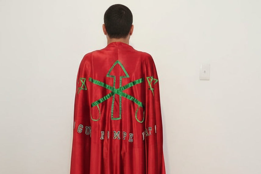 Capa Ogum Rompe Mato Roupas Umbanda Axê Terreiro Gira Guia Espiritual Ogunhêi Medium