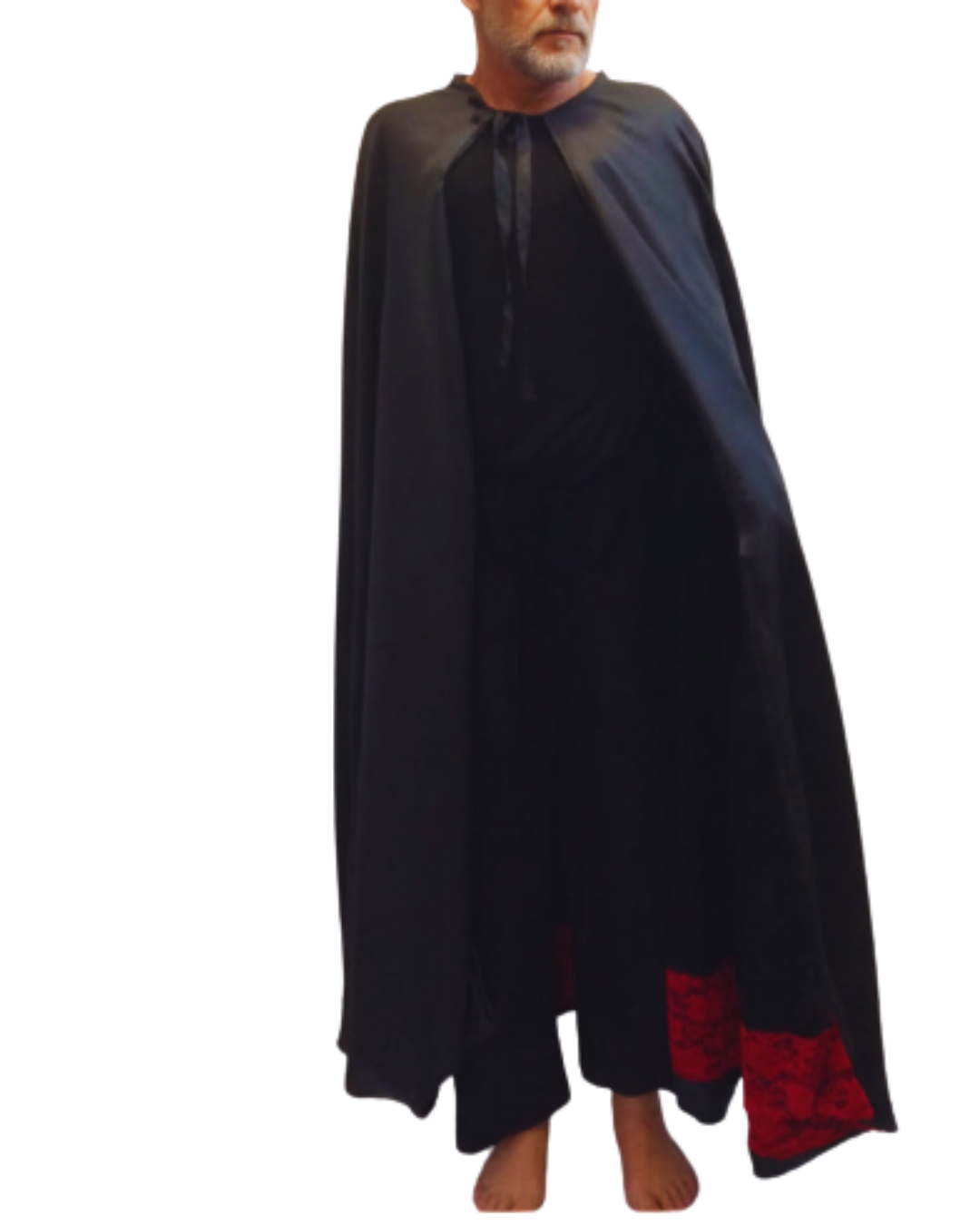 Capa de Exu 7 Capas - Roupas de Umbanda Terreiro Gira Esquerda Cerimonial Pai de Santo Sacerdote