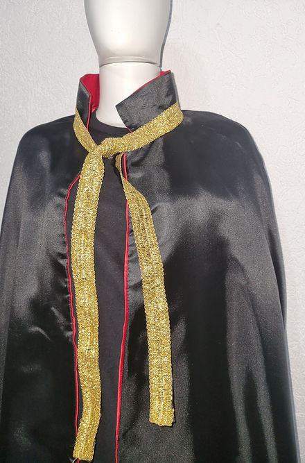 Capa de Exu Mirim 7 Tranquinhas Roupas Umbanda Axê Terreiro Gira Esquerda Medium Sacerdote 