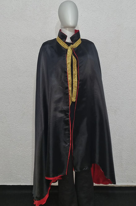 Capa de Exu Mirim 7 Tranquinhas Roupas Umbanda Axê Terreiro Gira Esquerda Medium Sacerdote 