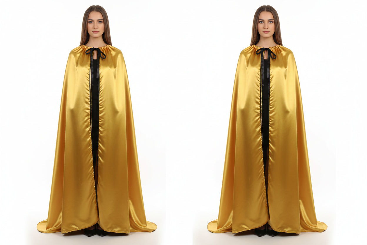 Capa de Exu do Ouro Roupas de Umbanda Terreiro Gira Esquerda Desenvolvimento Mediúnico Sacerdote