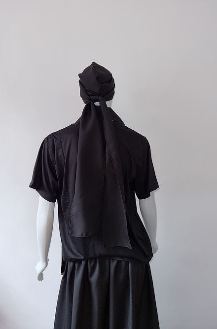Conjunto de Estola e Filá Feminino de Esquerda Roupas Umbanda Axê Terreiro Gira Esquerda Medium Sacerdote 
