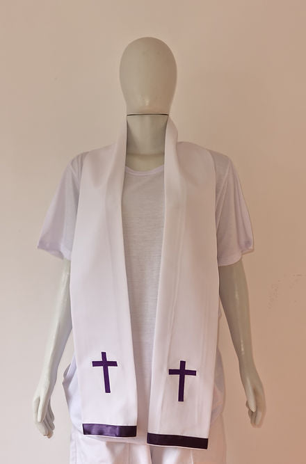 Estola do Preto Velho Roupas Umbanda Axê Gira Terreiro Ceremonia Medium Sacerdote Ritual