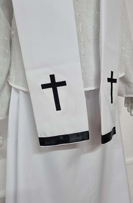 Estola do Preto Velho Roupas Umbanda Axê Gira Terreiro Ceremonia Medium Sacerdote Ritual