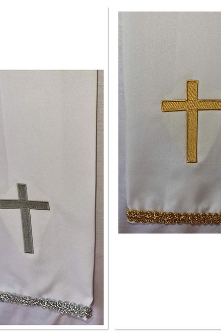 Estola do Preto Velho Roupas Umbanda Axê Gira Terreiro Ceremonia Medium Sacerdote Ritual