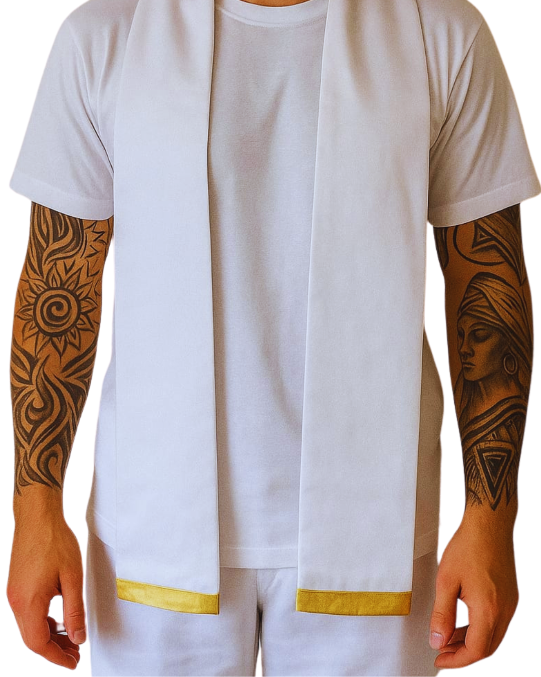 Estola e Filá Masculino de  Pai Pequeno Roupa Umbanda Terreiro Sacerdócio Cerimonial Ritualística