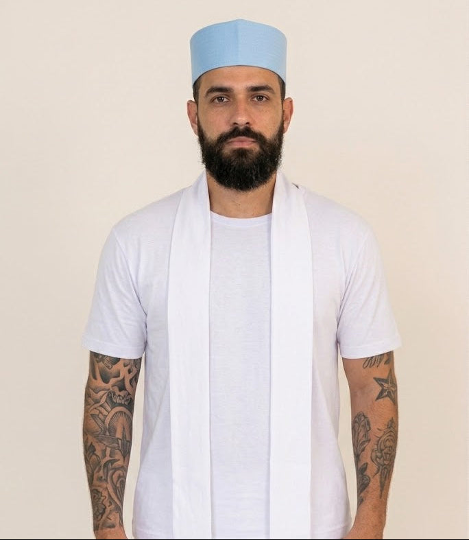 Filá  Masculino Colorido Roupas Umbanda Axê Terreiro Gira Orixas Guias Espirituais Medium Sacerdocio