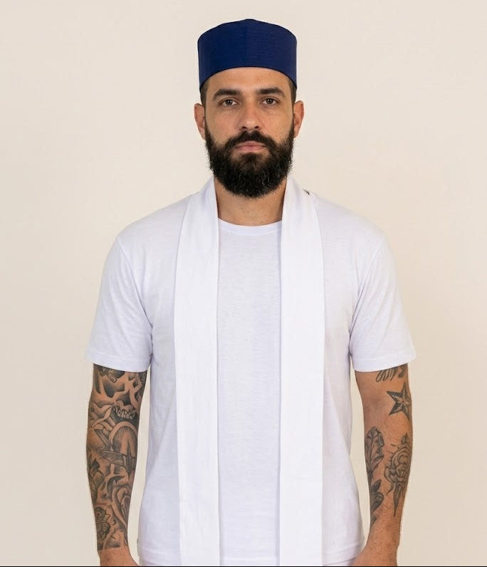 Filá  Masculino Colorido Roupas Umbanda Axê Terreiro Gira Orixas Guias Espirituais Medium Sacerdocio
