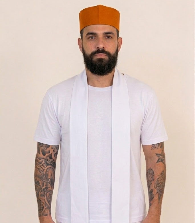 Filá  Masculino Colorido Roupas Umbanda Axê Terreiro Gira Orixas Guias Espirituais Medium Sacerdocio