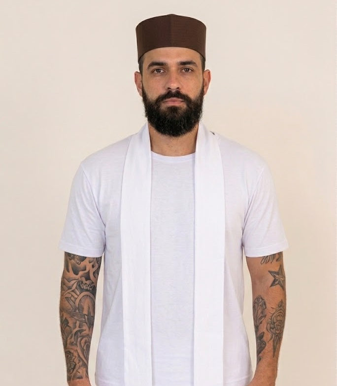 Filá  Masculino Colorido Roupas Umbanda Axê Terreiro Gira Orixas Guias Espirituais Medium Sacerdocio