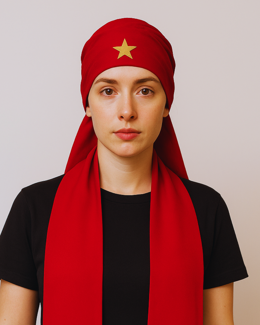 Kits de Estola e Filá  Feminina de Esquerda Roupas Umbanda Axê Gira Esquerda Pombagira Medium Sacerdote Terreiro