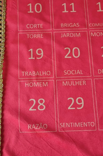 Lenormand  Pano com faixa Roupas Umbanda Axê Baralho Cigano Colorido Terreiro Oraculo Adivinação