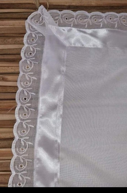 Pano de Bater Cabeça Roupas Brancas Umbanda Axê Terreiro Gira Sacerdote Medium 