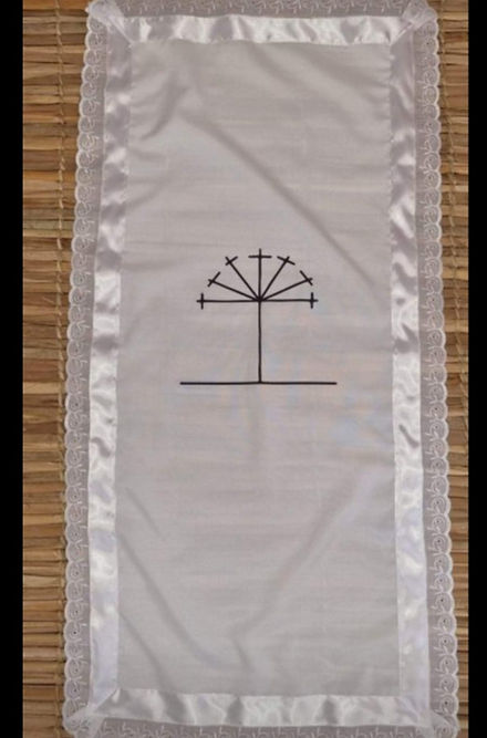 Pano de Bater Cabeça Roupas Brancas Umbanda Axê Terreiro Gira Sacerdote Medium 