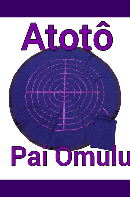 Pano de Oferenda do Pai Omulu Roupas Umbanda Axê Terreiro Orixa Medium Sacerdote Ritual Ceremonia