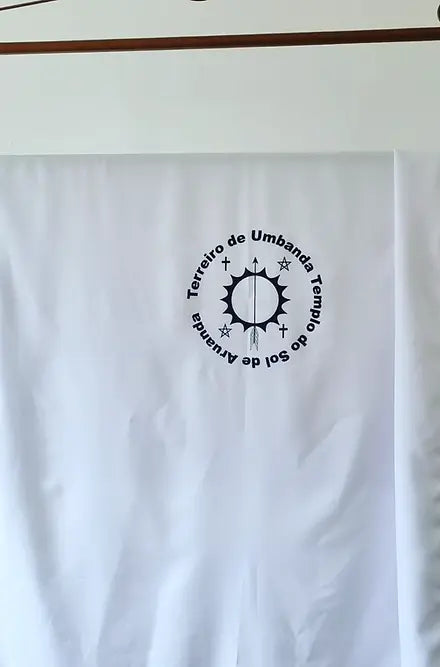 Pano para bater cabeça Roupa Branca Umbanda Axê Terreiro Desenvolvimento Mediunico Sacerdote Gira 