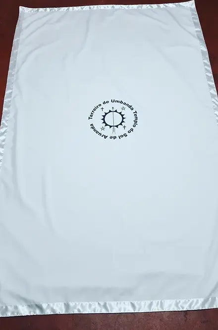 Pano para bater cabeça Roupa Branca Umbanda Axê Terreiro Desenvolvimento Mediunico Sacerdote Gira 