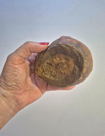 Placa Natural de Ágata Marrom Premium 453 g – Pedra do Trono do Conhecimento Mãe Obâ
